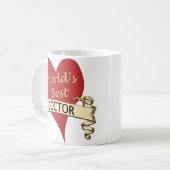 世界で最も最高のな医者 コーヒーマグカップ (正面左)