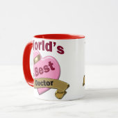 世界で最も最高のな医者 マグカップ (正面左)