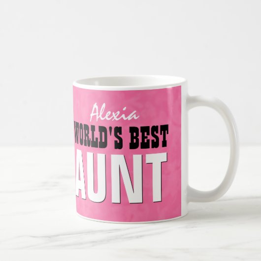世界で最も最高のな叔母さんピンクのグランジなV23 マグカップ (右)
