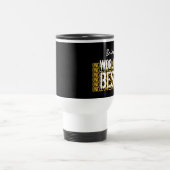 世界で最も最高のな叔父さん名前をカスタムするのグランジな文字A16 トラベルマグ (中央)