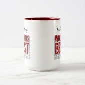 世界で最も最高のな叔父さん名前をカスタムするV2 ツートーンマグカップ (中央)