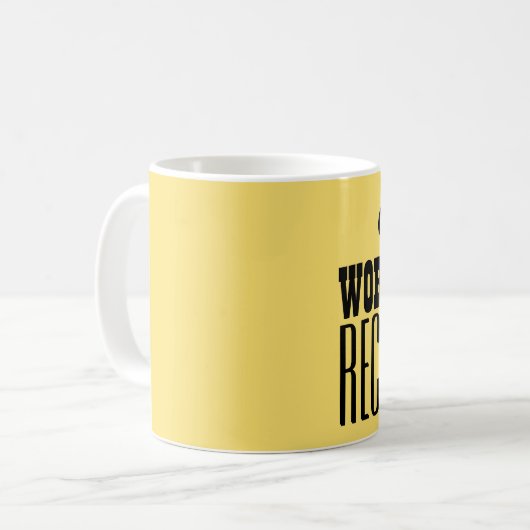 世界で最も最高のな受付係の金ゴールドおよび黒いV04 コーヒーマグカップ (正面左)