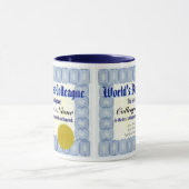 世界で最も最高のな同僚の証明書のマグ マグカップ (中央)