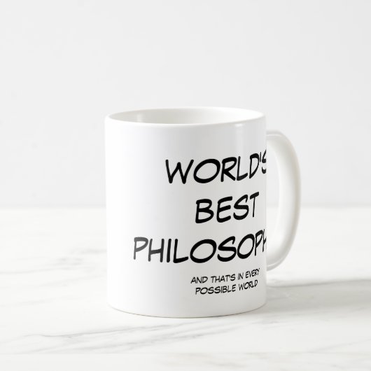 世界で最も最高のな哲学者の(左の)大きいマグ コーヒーマグカップ (正面右)