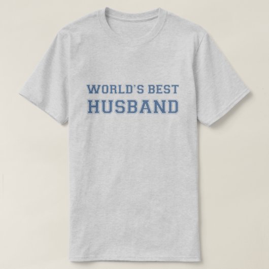 世界で最も最高のな夫 Tシャツ (デザイン正面)