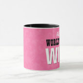 世界で最も最高のな妻のピンクグランジなV29 マグカップ (中央)