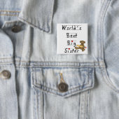 世界で最も最高のな姉のTシャツおよびギフト 缶バッジ (インサイチュ)