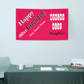 世界で最も最高のな娘 横断幕 (トレードショー)