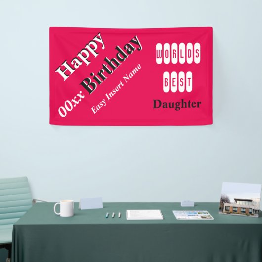 世界で最も最高のな娘 横断幕 (トレードショー)