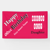 世界で最も最高のな娘 横断幕 (横)