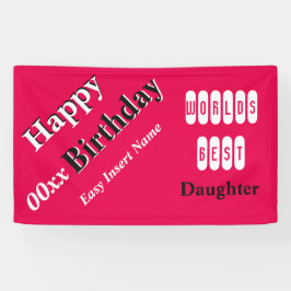 世界で最も最高のな娘 横断幕