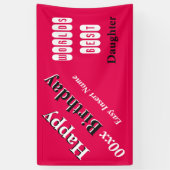 世界で最も最高のな娘 横断幕 (縦)