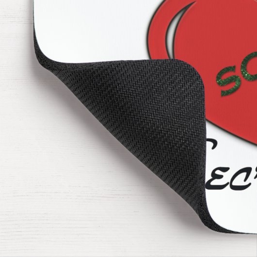 世界で最も最高のな学校の秘書 マウスパッド (コーナー)