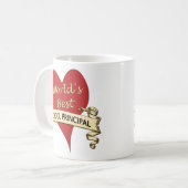 世界で最も最高のな学校長 コーヒーマグカップ (正面左)