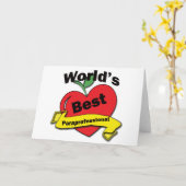 世界で最も最高のな専門職補助員 カード (黄色い花)