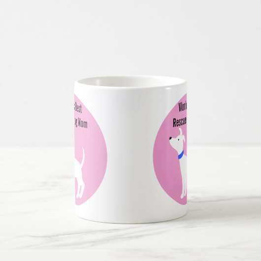 世界で最も最高のな救助犬のお母さんのマグの避難所犬のお母さん コーヒーマグカップ (中央)