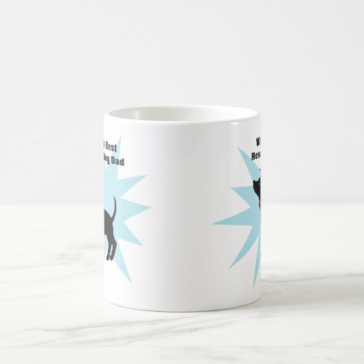 世界で最も最高のな救助犬のパパのマグの避難所犬のパパ コーヒーマグカップ (中央)