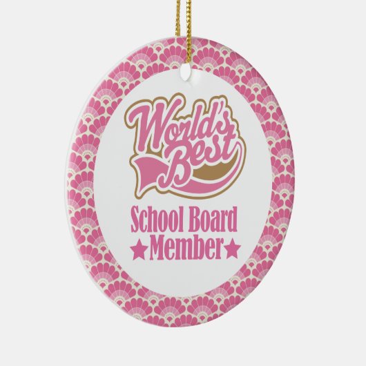 世界で最も最高のな教育委員会のメンバーのギフトのオーナメント セラミックオーナメント (右)