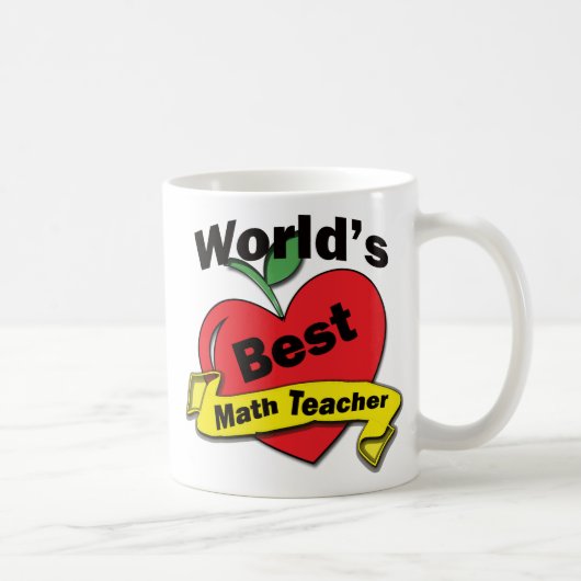 世界で最も最高のな数学の教師 コーヒーマグカップ (右)