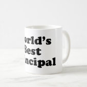 世界で最も最高のな校長 コーヒーマグカップ (正面右)