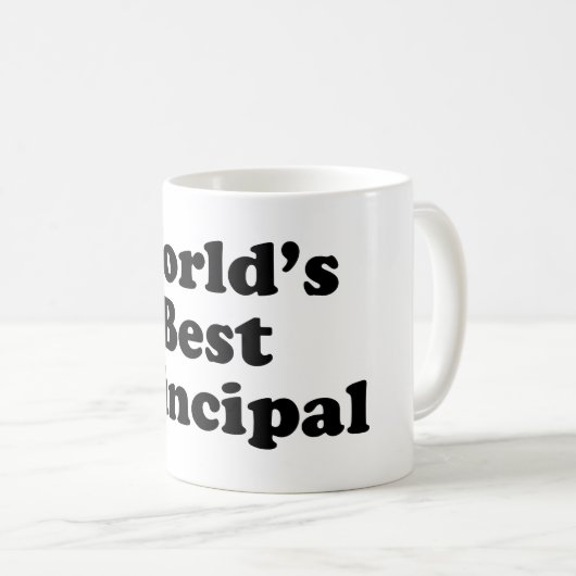 世界で最も最高のな校長 コーヒーマグカップ (正面右)