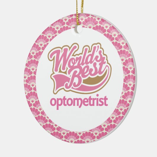 世界で最も最高のな検眼医のギフトのオーナメント セラミックオーナメント (左)