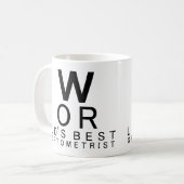 世界で最も最高のな検眼医のギフトのコーヒー・マグ コーヒーマグカップ (正面左)