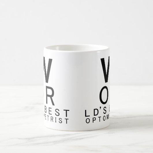 世界で最も最高のな検眼医のギフトのコーヒー・マグ コーヒーマグカップ (中央)