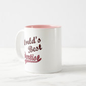 世界で最も最高のな歯科医 ツートーンマグカップ (正面左)