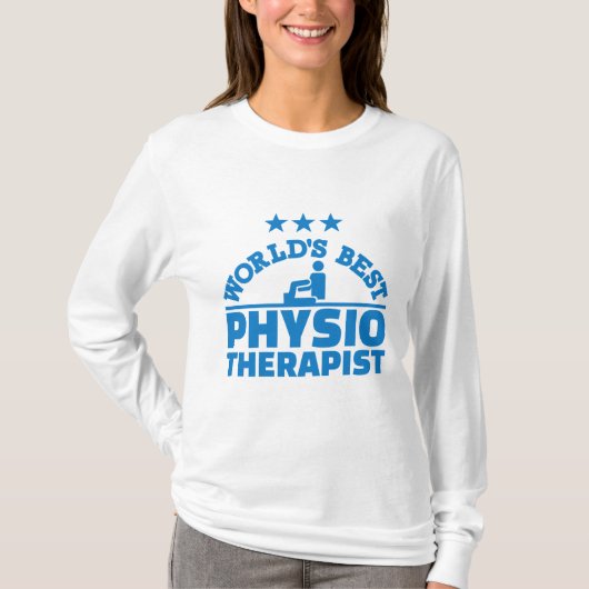 世界で最も最高のな物理療法家 Tシャツ (正面)