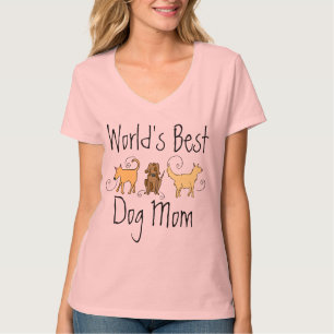 世界で最も最高のな犬のお母さん Tシャツ