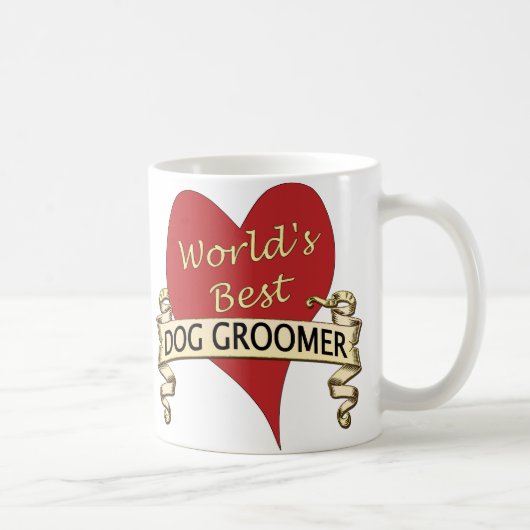 世界で最も最高のな犬のトリマー コーヒーマグカップ (右)