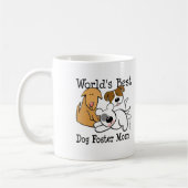 世界で最も最高のな犬の養育関係のお母さん コーヒーマグカップ (左)