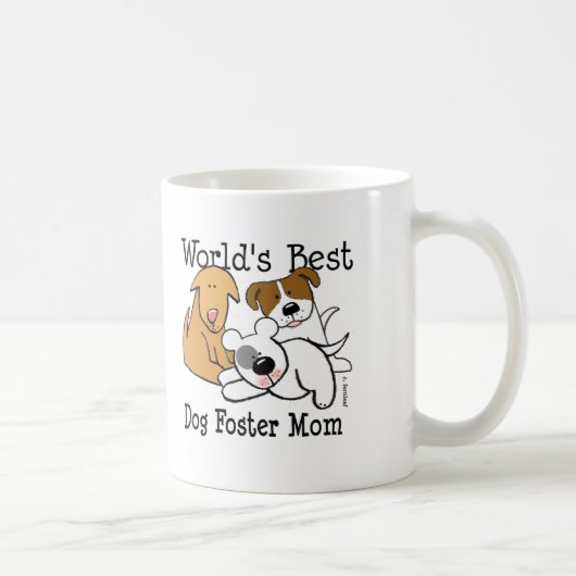 世界で最も最高のな犬の養育関係のお母さん コーヒーマグカップ (右)