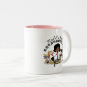 世界で最も最高のな獣医のマグ-メスのアフリカ人Ame ツートーンマグカップ (正面右)