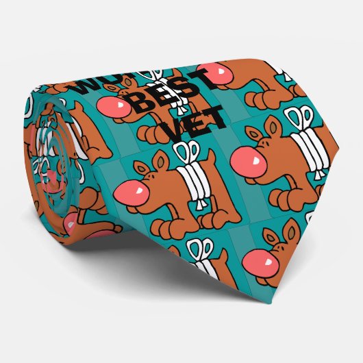 世界で最も最高のな獣医犬のタイ ネクタイ (ロール)