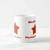 世界で最も最高のな理学療法士か専門職W5C2 コーヒーマグカップ (中央)