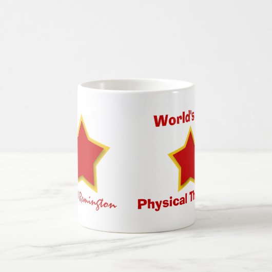 世界で最も最高のな理学療法士か専門職W5C2 コーヒーマグカップ (中央)