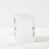 世界で最も最高のな祖母の蝶ギフト フロストグラスマグカップ (中央)