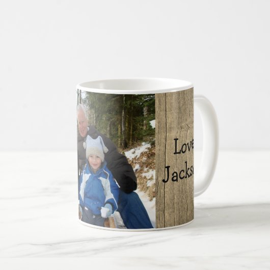 世界で最も最高のな祖父および木 コーヒーマグカップ (正面右)