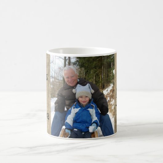 世界で最も最高のな祖父および木 コーヒーマグカップ (中央)