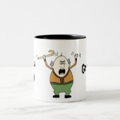 世界で最も最高のな祖父! ツートーンマグカップ (中央)