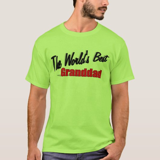 世界で最も最高のな祖父 Tシャツ (正面)