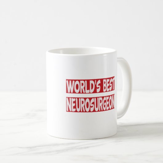 世界で最も最高のな神経外科医 コーヒーマグカップ (正面右)