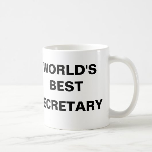 世界で最も最高のな秘書 コーヒーマグカップ (右)