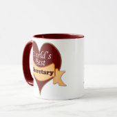 世界で最も最高のな秘書 マグカップ (正面左)