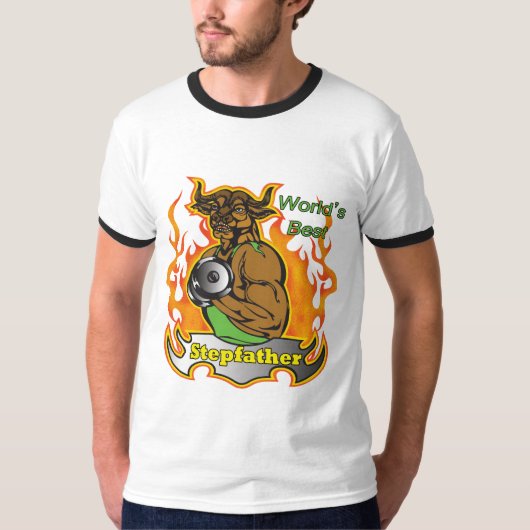 世界で最も最高のな継父の父の日のギフト Tシャツ (正面)