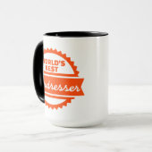 世界で最も最高のな美容院 マグカップ (正面左)