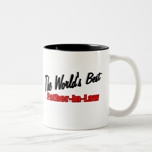 世界で最も最高のな義父 ツートーンマグカップ (右)