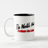 世界で最も最高のな義父 ツートーンマグカップ (左)